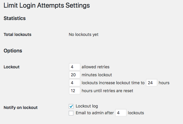 Limit Login Attempts Reloaded