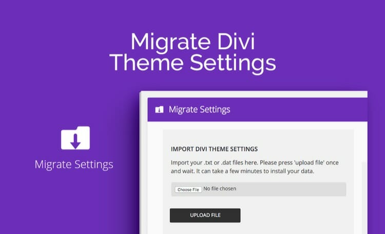 Migrate Divi Theme Settings
