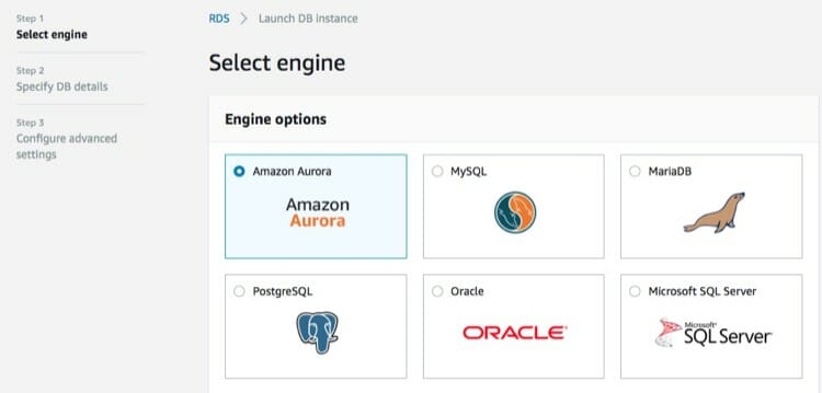 Create Amazon Aurora RDS Database