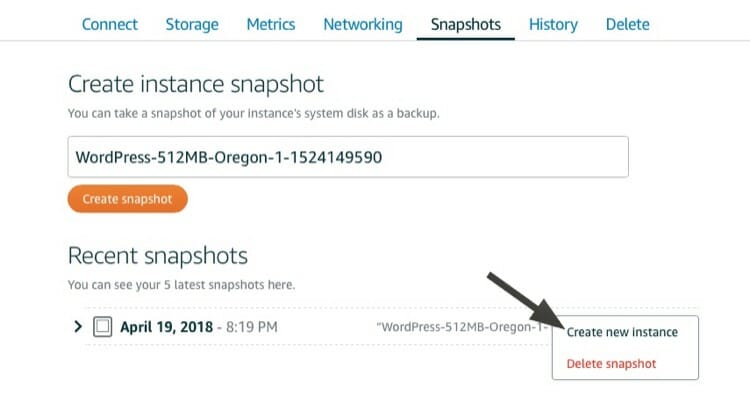Create New Instance with Snapshot to do Vertical Scaling