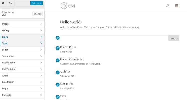 Module Customizer in Divi and Extra Theme
