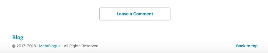 Footer In the AMP Pages of Blog