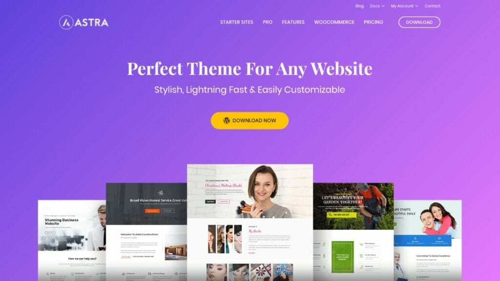 WordPress Astra Theme For Page Builders