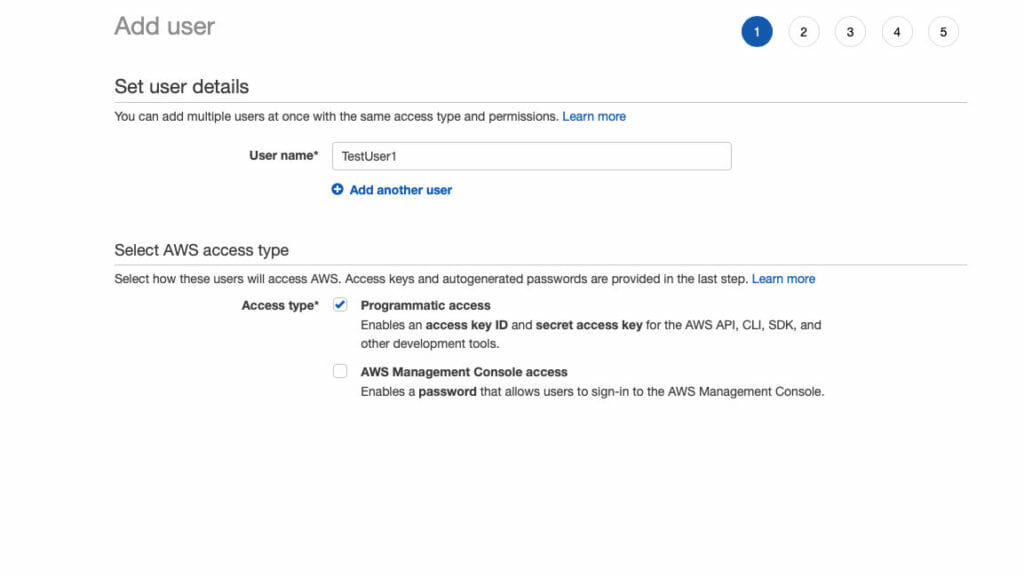 How To Setup Email Service On AWS LightSail WordPress Install 5 Create New User In AWS IAM