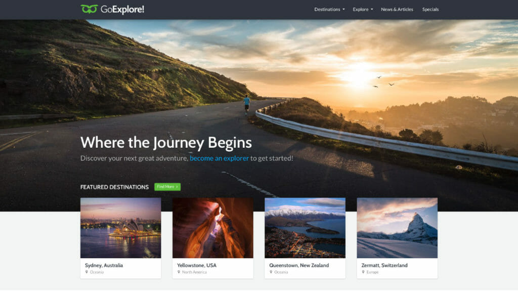 GoExplore WordPress Theme For Travel Blogs