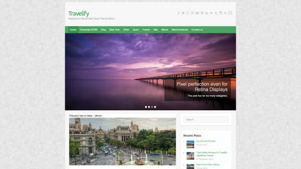Travelify WordPress Theme From Colorlib