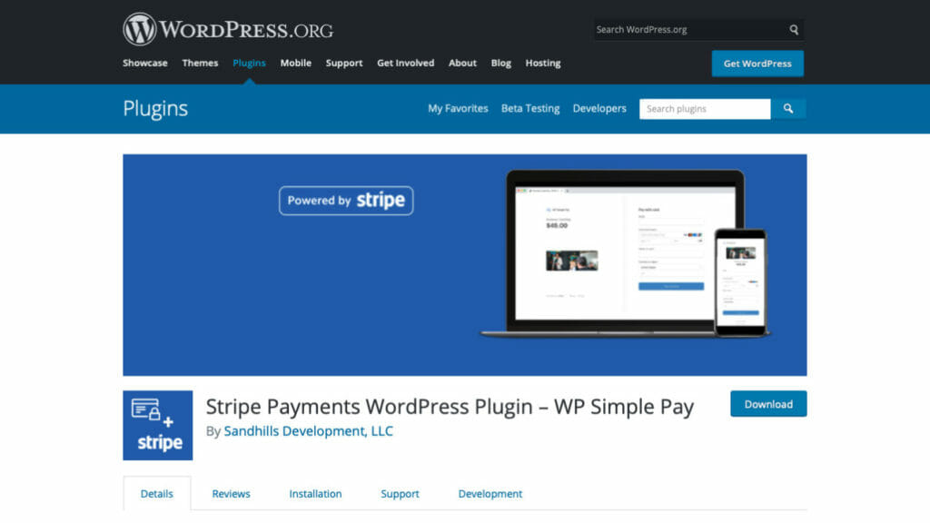 WP Simple Pay Stripe Payment WordPress Plugin