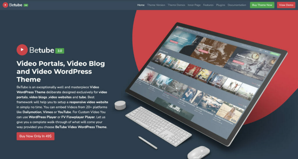 13 Best Video Themes for WordPress To Create Vlogging Sites 4 BeTube WordPress Theme For Vloggers