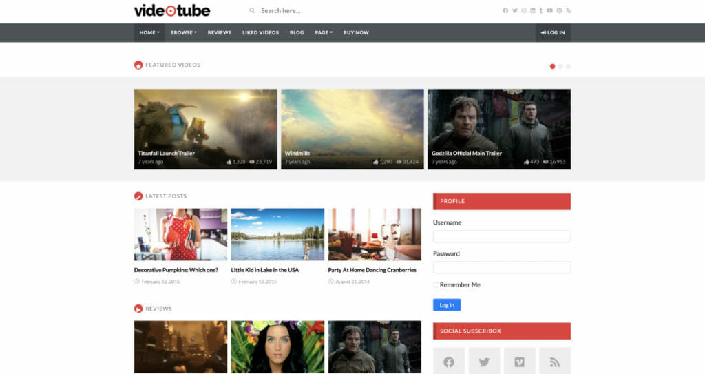 13 Best Video Themes for WordPress To Create Vlogging Sites 11 VideoTube Theme For Video Creators