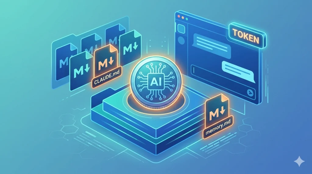 A screenshot of an AI chat interface showing a token usage counter with tips on how to save AI tokens highlighted.