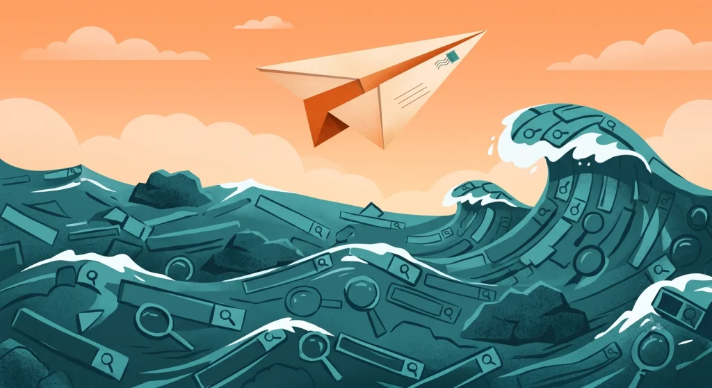 7 Blogging Lessons I Learned From Building My Blog 5 Email newsletter flying safely above unstable search traffic
