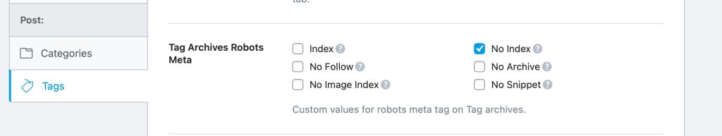 How to Optimize WordPress Category and Tag Pages for SEO 4 Rankmath WordPress Tag Noindex SEO Setting